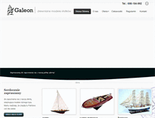 Tablet Screenshot of galeon-model.pl